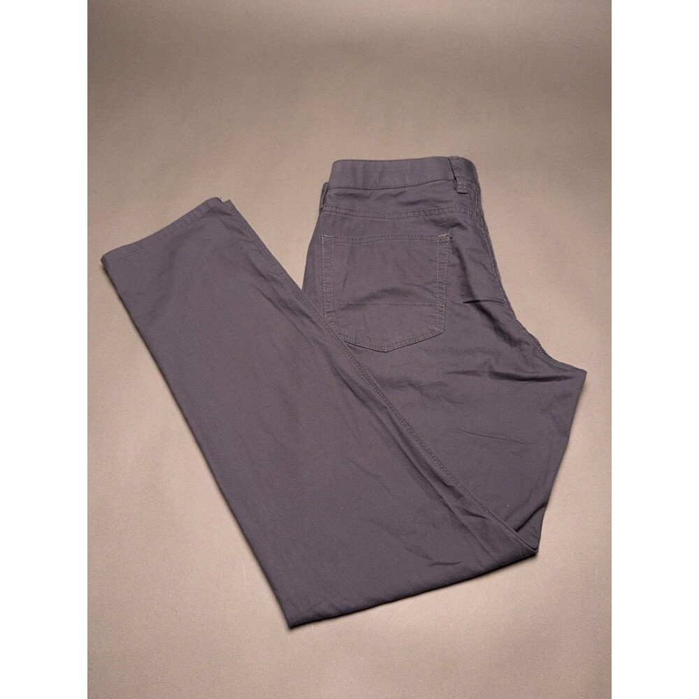 Bonobos Pants Mens 32X32 Charcoal Grey Khakis Chino Straight Flat Front Stretch